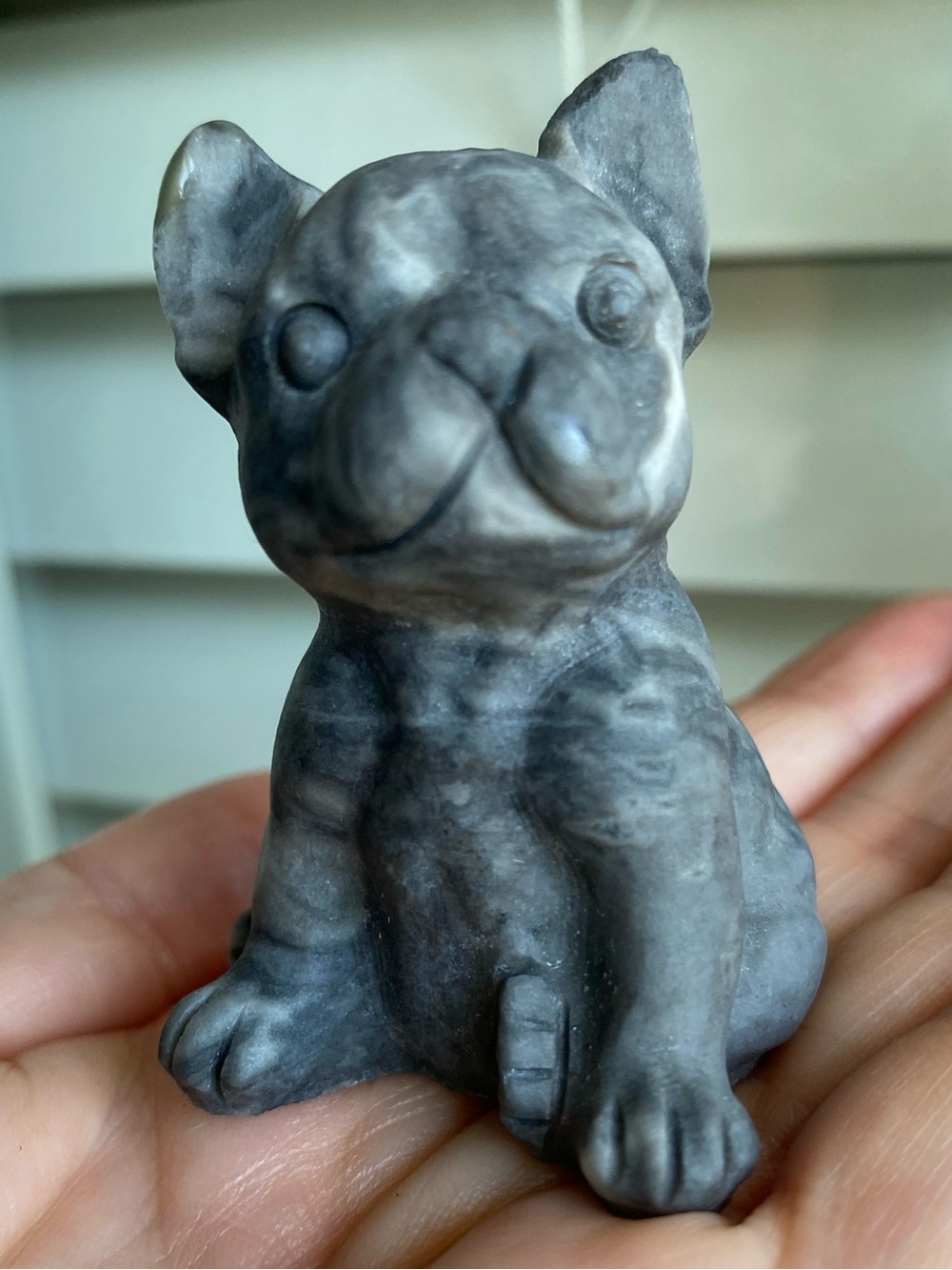 Shellstone Bulldog Figurine